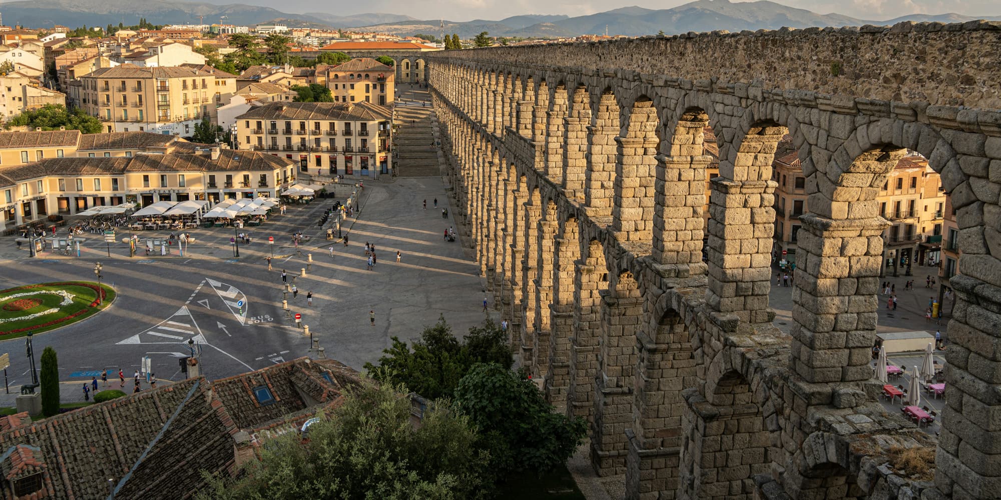 Roman aquaduct in Segovia